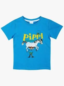 Børn PippiLangstrump Pippi Langstrømpe T-shirt, Blå