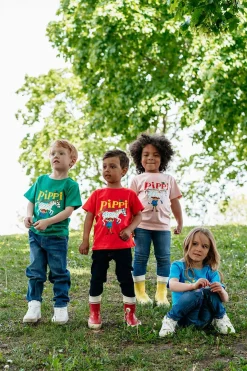 Overdele|PippiLangstrump Pippi Langstrømpe T-shirt, Grøn