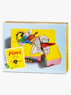 PippiLangstrump Spil & Puslespil-Pippi Puslespilsklodser 6 Klodser