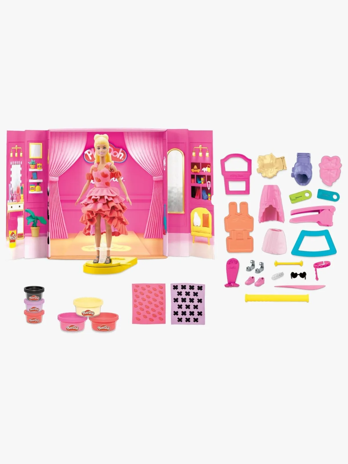 Kreativt Legetøj|PlayDoh Play-Doh Barbie Modellervoks med Dukke Designer-modeshow