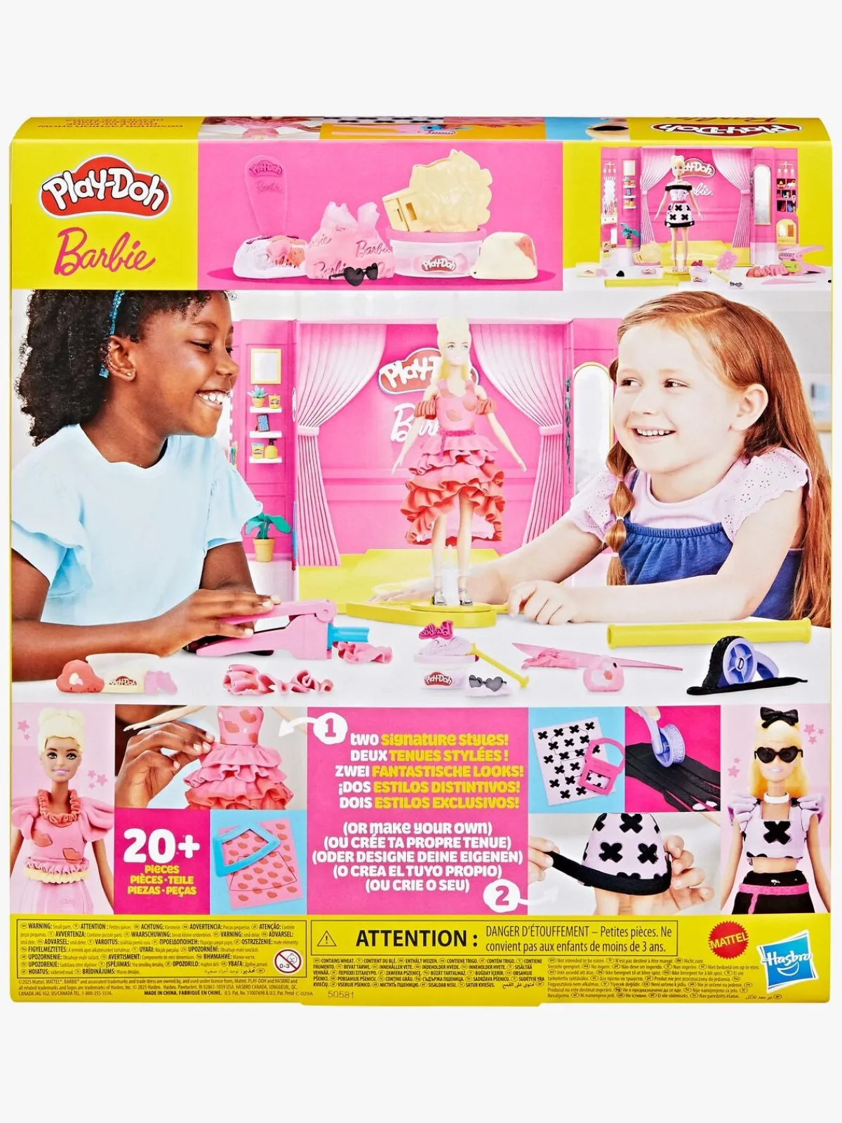 Kreativt Legetøj|PlayDoh Play-Doh Barbie Modellervoks med Dukke Designer-modeshow