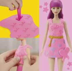 Dukker & Bamser|Kreativt Legetøj|PlayDoh Play-Doh Barbie Modellervoks med Dukke Hjerte & Hår Flerfarvet