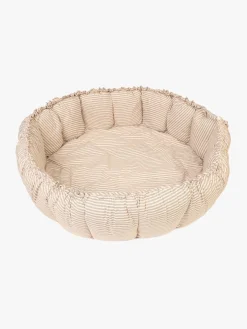 Børn PlayAndGo Interiør-Play&Go Organic Bloom Legetæppe, Stripes Blue