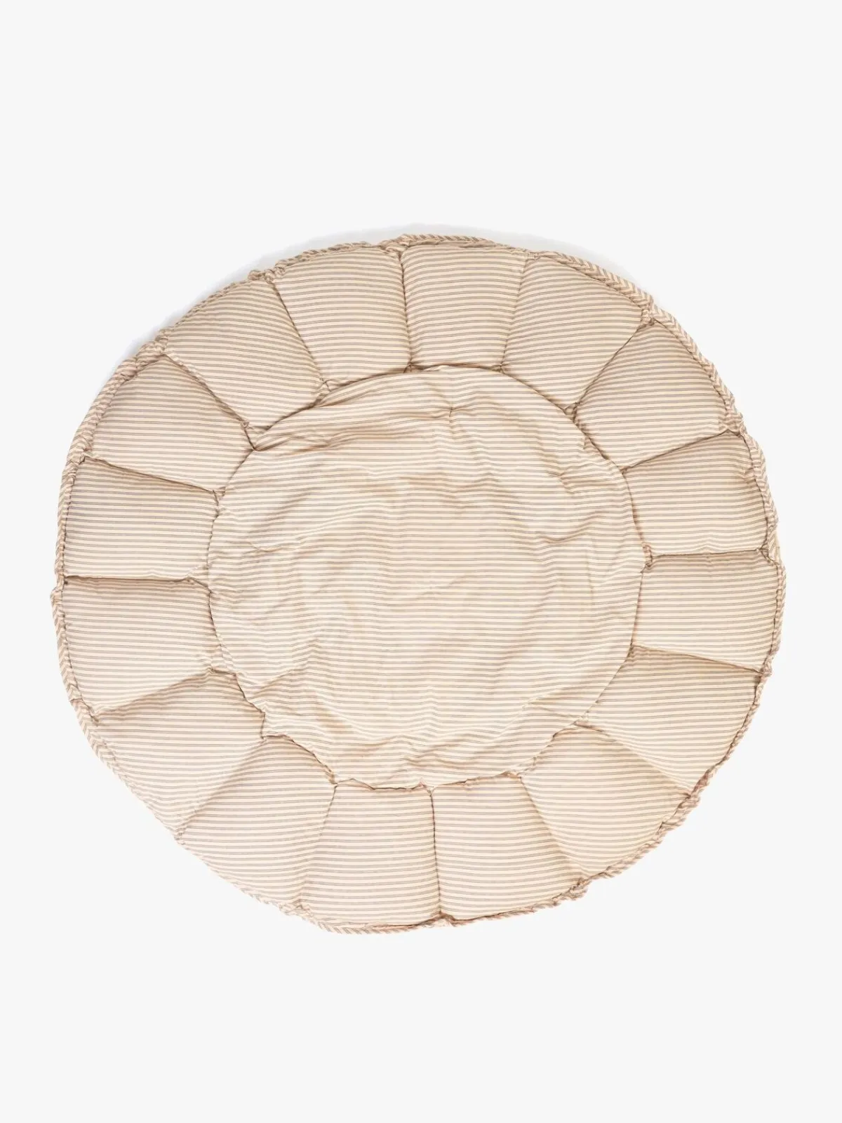Børn PlayAndGo Interiør-Play&Go Organic Bloom Legetæppe, Stripes Blue