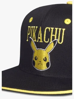Tilbehør|Pokemon Pokémon Baseballkasket, Angry Pika Sort/Gul