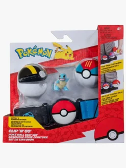 Legetøjsfigurer|Pokemon Pokémon Clip 'N' Go Bælte Legesæt Squirtle med Poké-ball