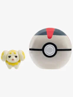 Legetøjsfigurer|Pokemon Pokémon Clip 'N' Go Legesæt Fidough med Timer-ball Flerfarvet