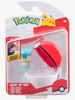 Pokemon Legetøjsfigurer-Pokémon Clip 'N' Go Legesæt Quaxly med Poké Ball