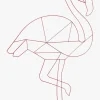 Børn POPP Interiør-Vægdekoration Flamingo, Rød