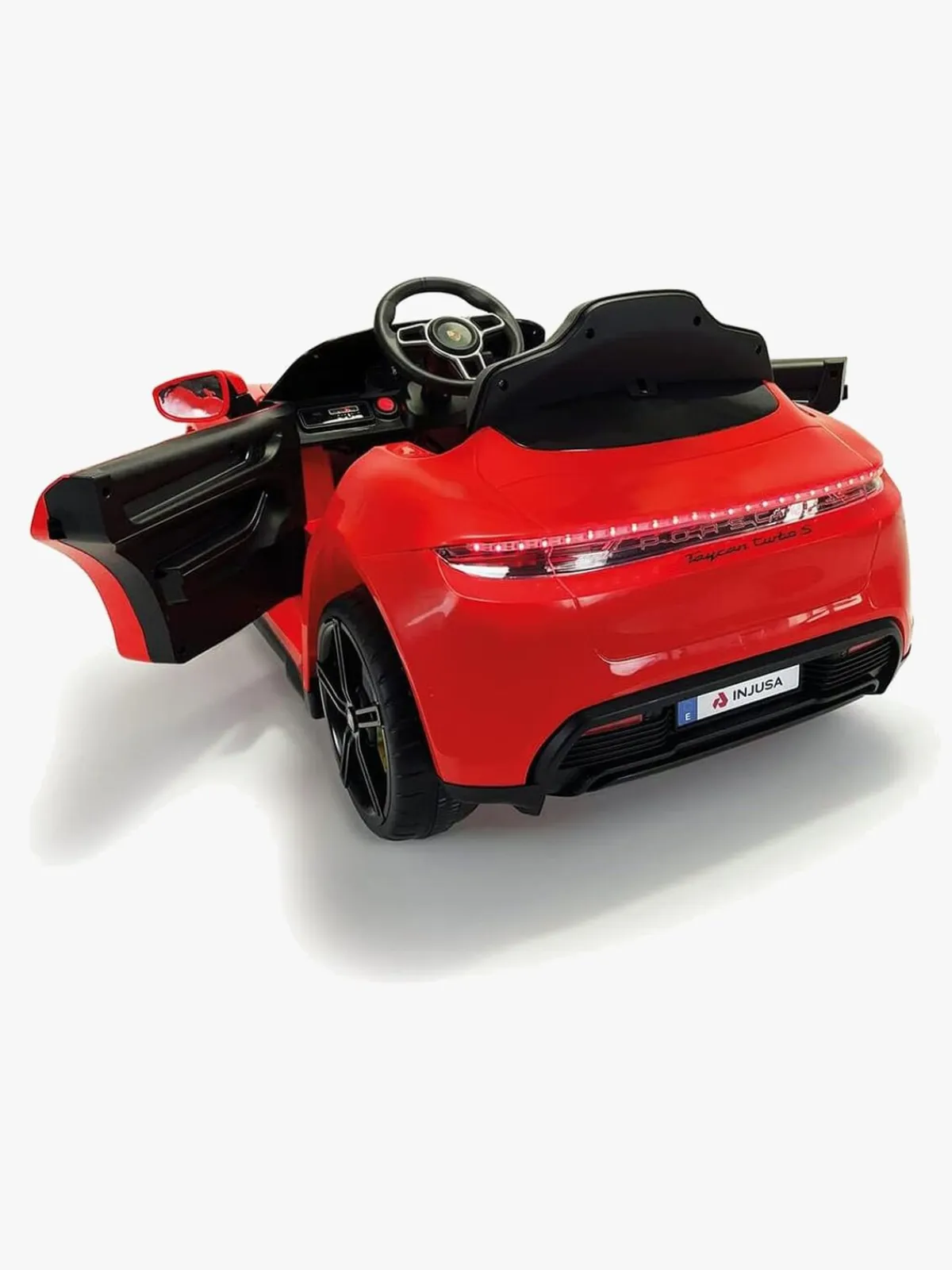 Elbiler & -Køretøjer|Injusa Porsche Taycan Elbil 12V, Rød