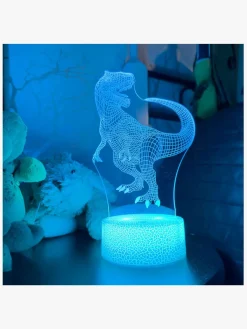 Børn Powerpal Lamper & Belysning-3D-Natlampe, Dinosaur T-Rex