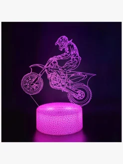 Børn Powerpal Lamper & Belysning-3D-Natlampe, Motorcykel