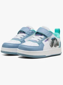Børn Puma Caven 2.0 Lo Hot Wheels AC+ Infant Sneakers, Cool Blue/White/Aquatic