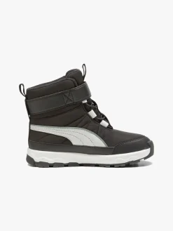 Børn Puma Evolve Puretex AC PS Vinterstøvler, Black/Ash Grey/White