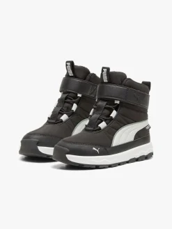 Børn Puma Evolve Puretex AC PS Vinterstøvler, Black/Ash Grey/White