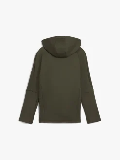 Børn Puma Evostripe Full-Zip Hættetrøje, Grøn