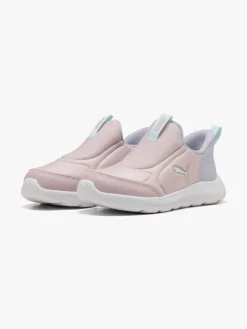 Børn Puma Fun Racer 2 Slip On PS Sneakers, Mauve Mist/Sea Glass/Lilac Crush