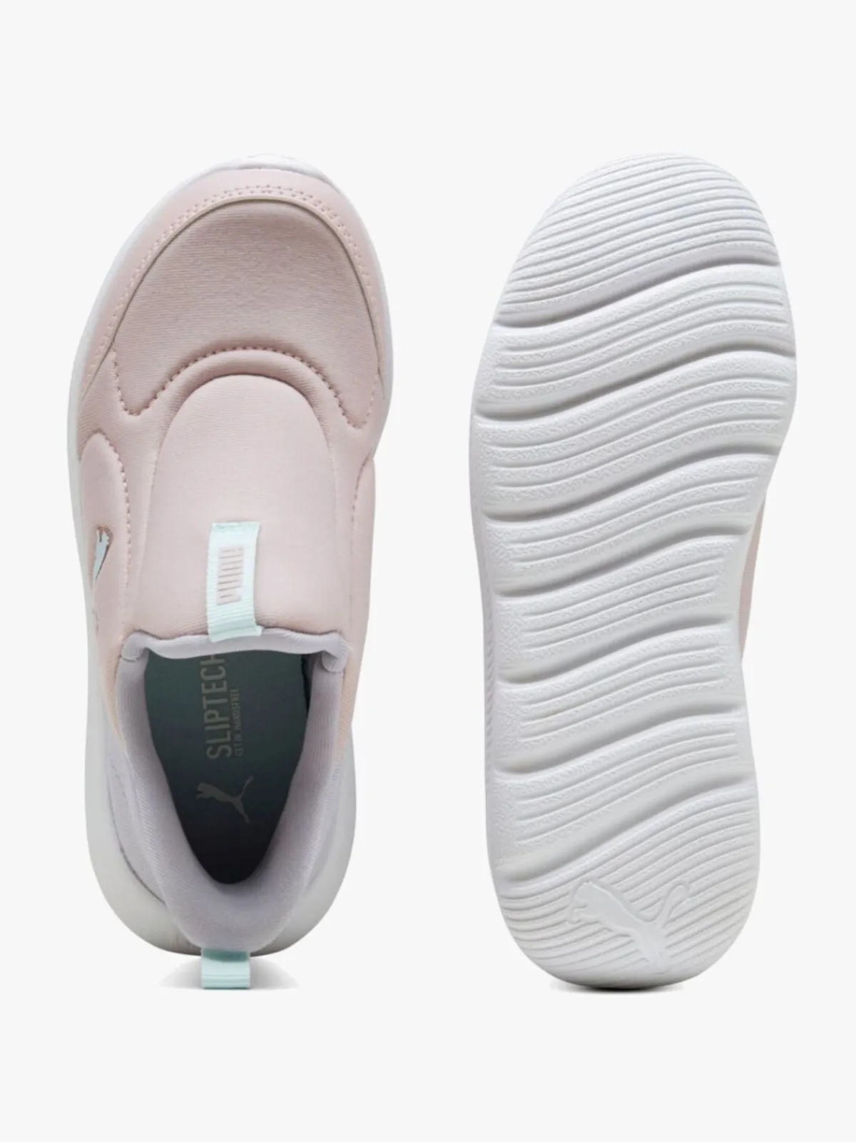 Børn Puma Fun Racer 2 Slip On PS Sneakers, Mauve Mist/Sea Glass/Lilac Crush