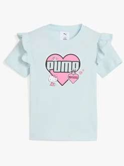 Børn Puma Hello Kitty & Friends T-shirt, Sea Glass