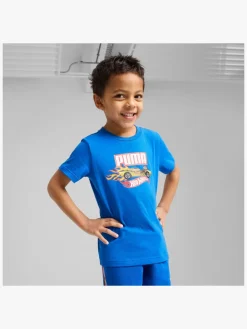 Børn Puma Hot Wheels T-shirt, Blå