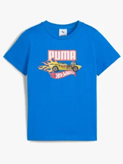 Børn Puma Hot Wheels T-shirt, Blå