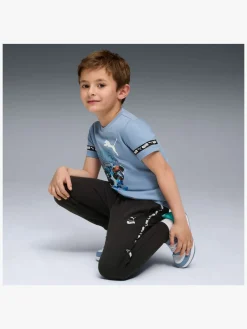 Børn Puma Hot Wheels T-shirt, Cool Blue