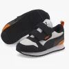 Børn Puma R78 V Inf Sneakers, White/ Black/Vibrant Orange