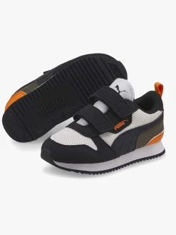 Børn Puma R78 V Inf Sneakers, White/ Black/Vibrant Orange