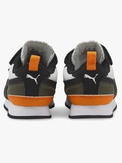 Børn Puma R78 V Inf Sneakers, White/ Black/Vibrant Orange