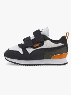 Børn Puma R78 V Inf Sneakers, White/ Black/Vibrant Orange