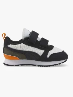 Børn Puma R78 V Inf Sneakers, White/ Black/Vibrant Orange