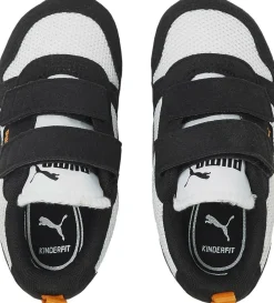 Børn Puma R78 V Inf Sneakers, White/ Black/Vibrant Orange