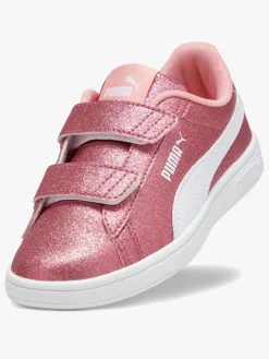 Sneakers|Puma Smash 3.0 Glitz Glam V PS Sneakers, Peach Smoothie/White
