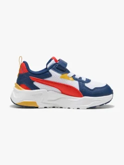 Børn Puma Trinity Lite AC+ PS Sneakers, White/Fierce Red/Persian Blue