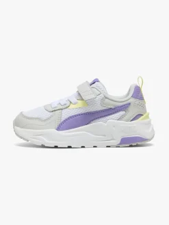 Børn Puma Trinity Lite AC+ PS Sneakers, White/Lavender Alert/Glacial Gray
