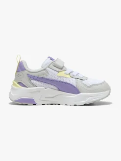 Børn Puma Trinity Lite AC+ PS Sneakers, White/Lavender Alert/Glacial Gray