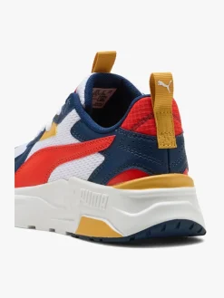 Børn Puma Sneakers-Trinity Lite Jr Sneakers, White/Fierce Red/Persian Blue