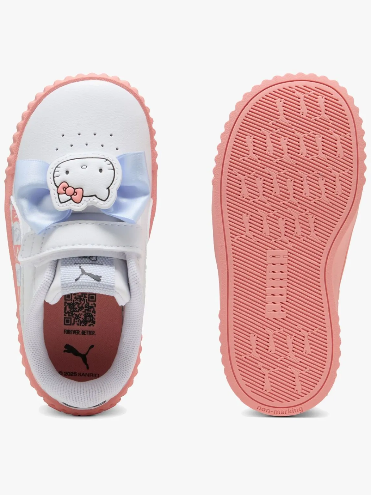 Børn Puma x HELLO KITTY Carina 3.0 V Infant Sneakers, Hvid