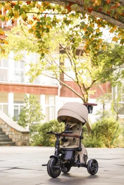 Qplay Comfo Max Sammenklappelig Trehjulet Cykel, Coffee