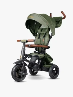 Qplay Rito Delux 6-i-1 Sammenklappelig Trehjulet Cykel, Olivengrøn