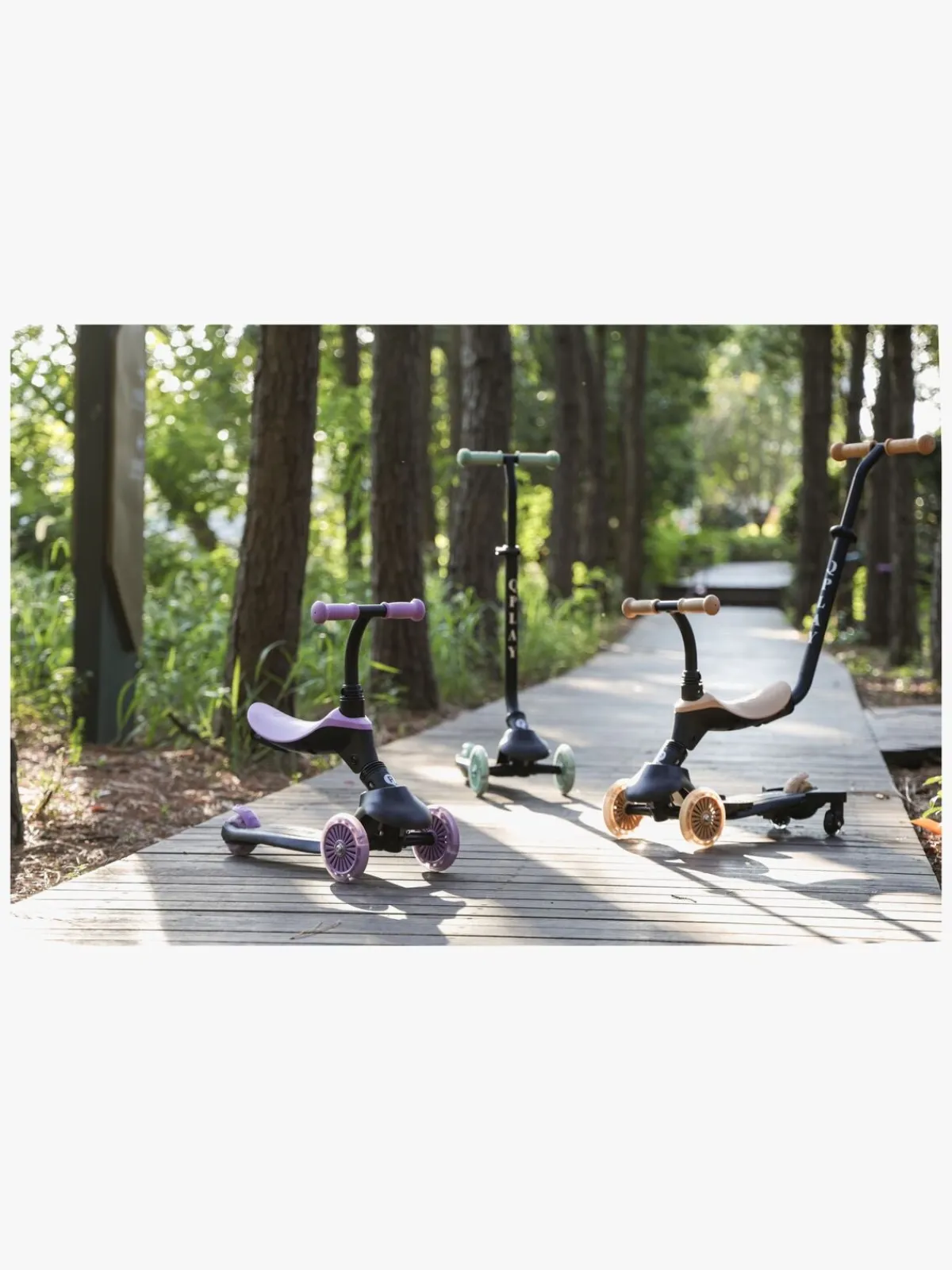 Qplay Sema Evo 5-in-1 Trehjulet Løbehjul, Violet
