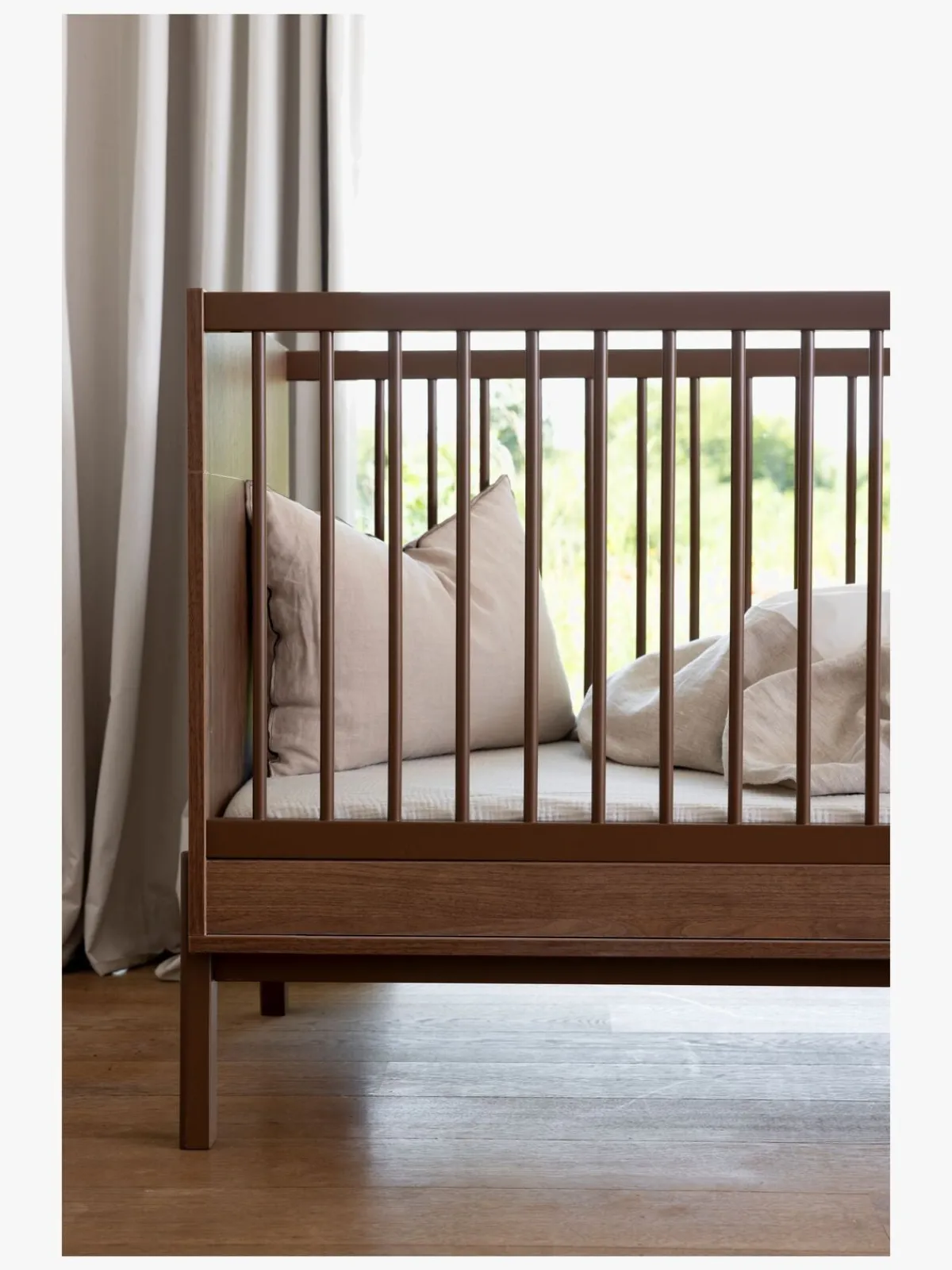 Børn Quax Børnesenge & Tilbehør-ASHI Convertible Tremmeseng 70x140, Honey Ash