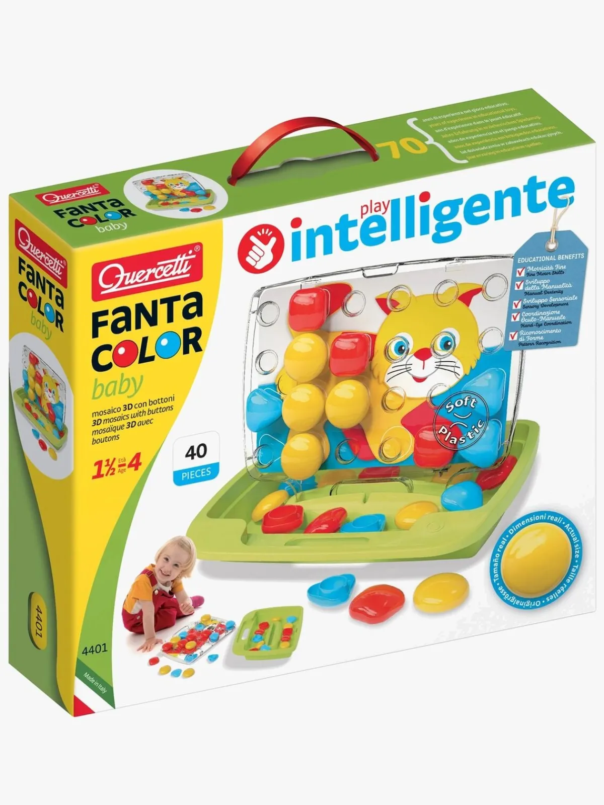 Kreativt Legetøj|Quercetti FANTACOLOR Pegart Baby