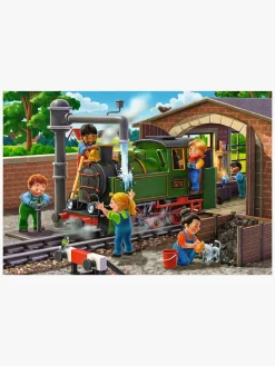 Ravensburger Spil & Puslespil-Airplane & Train Repairs Puslespil 2x24 Brikker