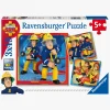 BrandmanSam2 Ravensburger Puslespil Brandmand Sam Til Undsætning! 3x49 Brikker