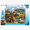 Ravensburger Spil & Puslespil-Puslespil Entreprenørmaskiner, 100 Brikker