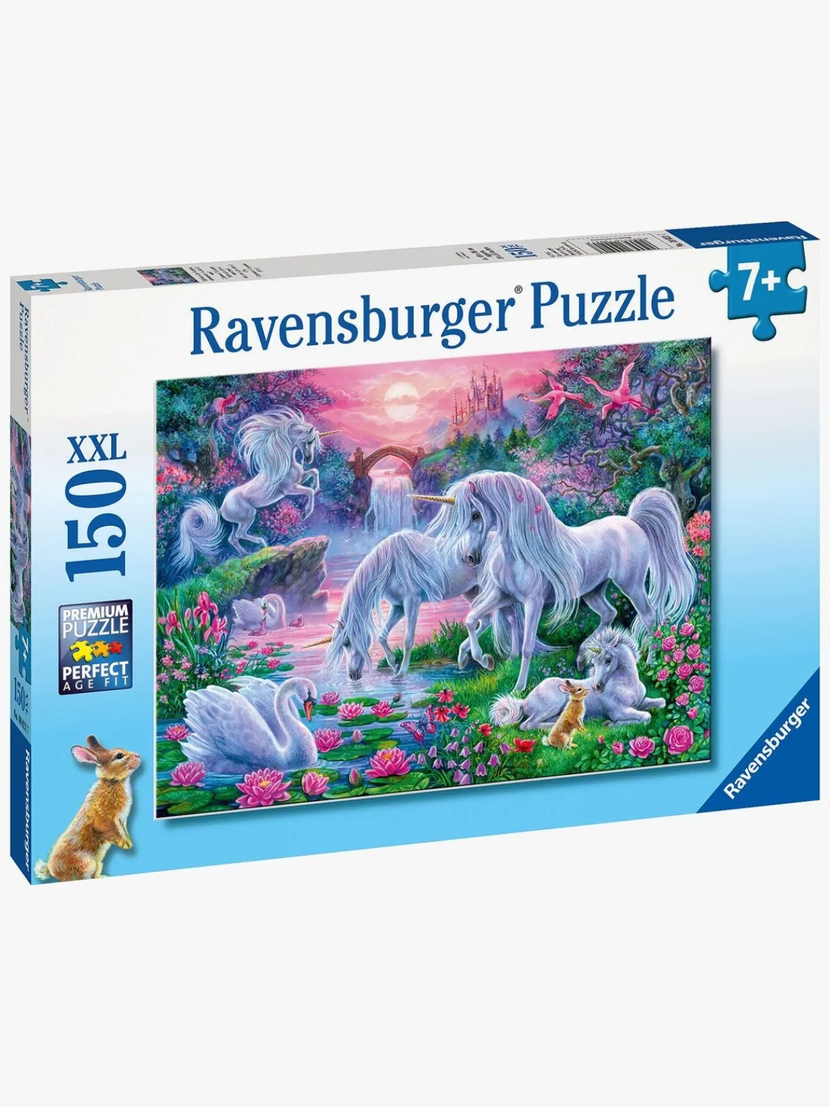 Ravensburger Spil & Puslespil-Puslespil Enhjørning i Solnedgang 150 Brikker