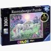 Ravensburger Puslespil Enhjørninger I Måneskinnet 100 Brikker