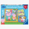 Ravensburger Spil & Puslespil-Puslespil, Gurli Gris 3x49 Brikker
