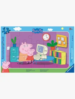 Ravensburger Spil & Puslespil-Puslespil Gurli Gris Foran Computeren, 15 Brikker